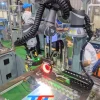 Cận cảnh hệ thống Camera Vision Inspection tích hợp trên Cobot Techman kiểm tra ngoại quan sản phẩm